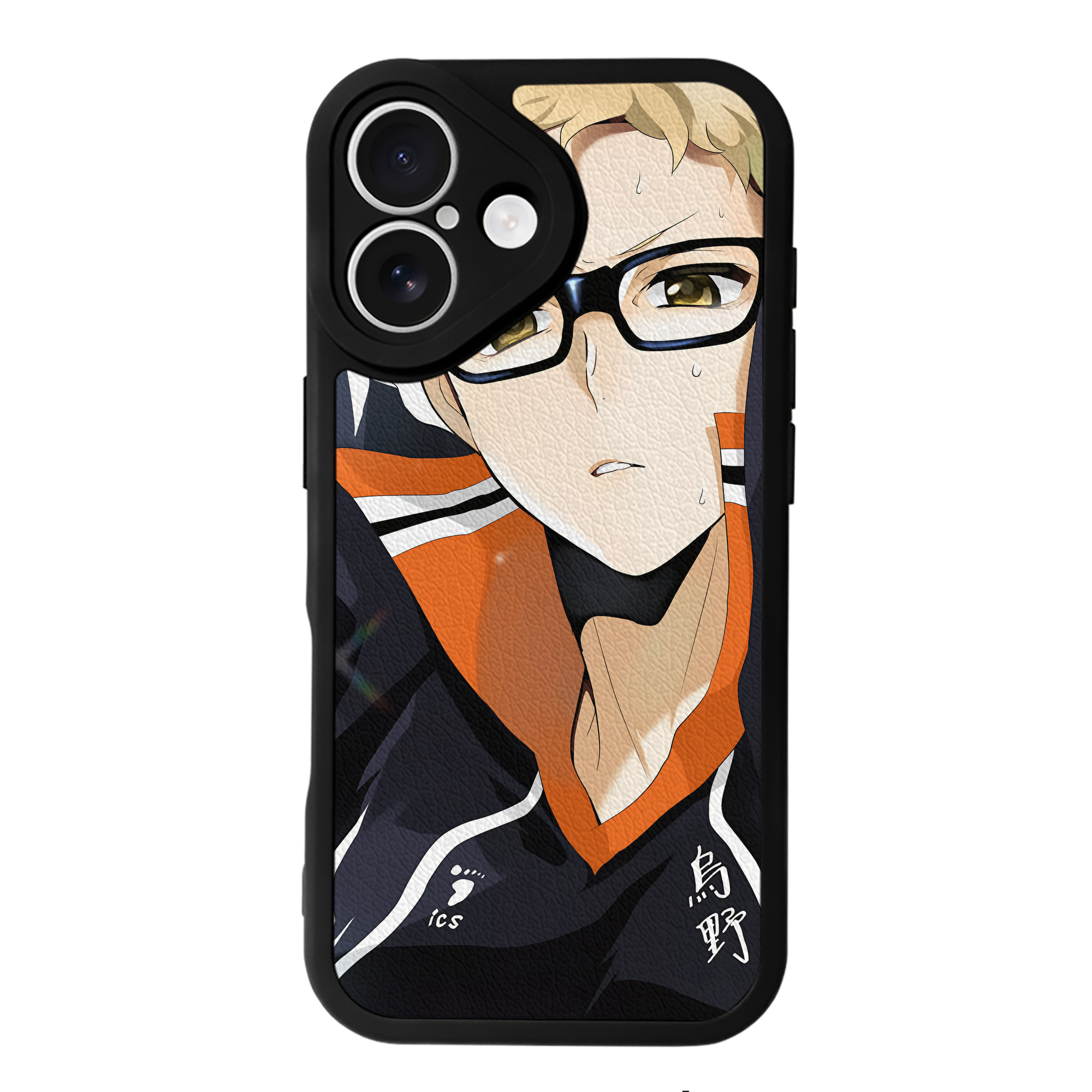 （画像用） ハイキュー!! Haikyu!! 【iPhone 16シリーズ対応】シリコンスマホケース（レザー調） 材質：シリコン